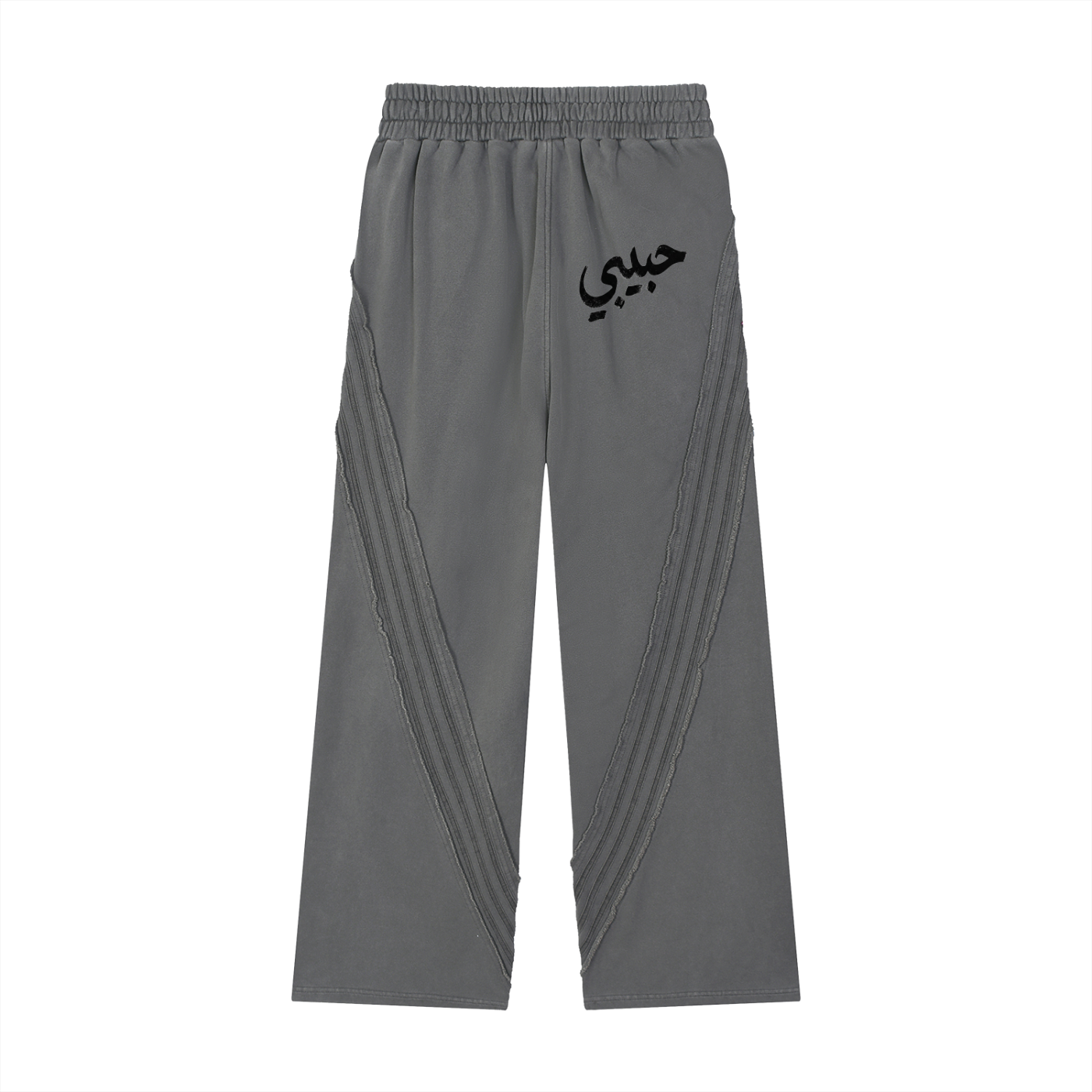 HABIBI — Snow Washed Raw Hem Sweatpants