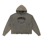 FREEDOM — Vintage Washed Frayed Hem Hoodie