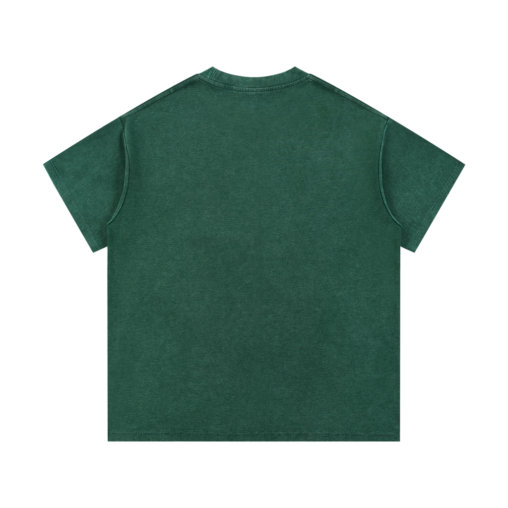 BASED AF - Washed Waffle Knit Tee