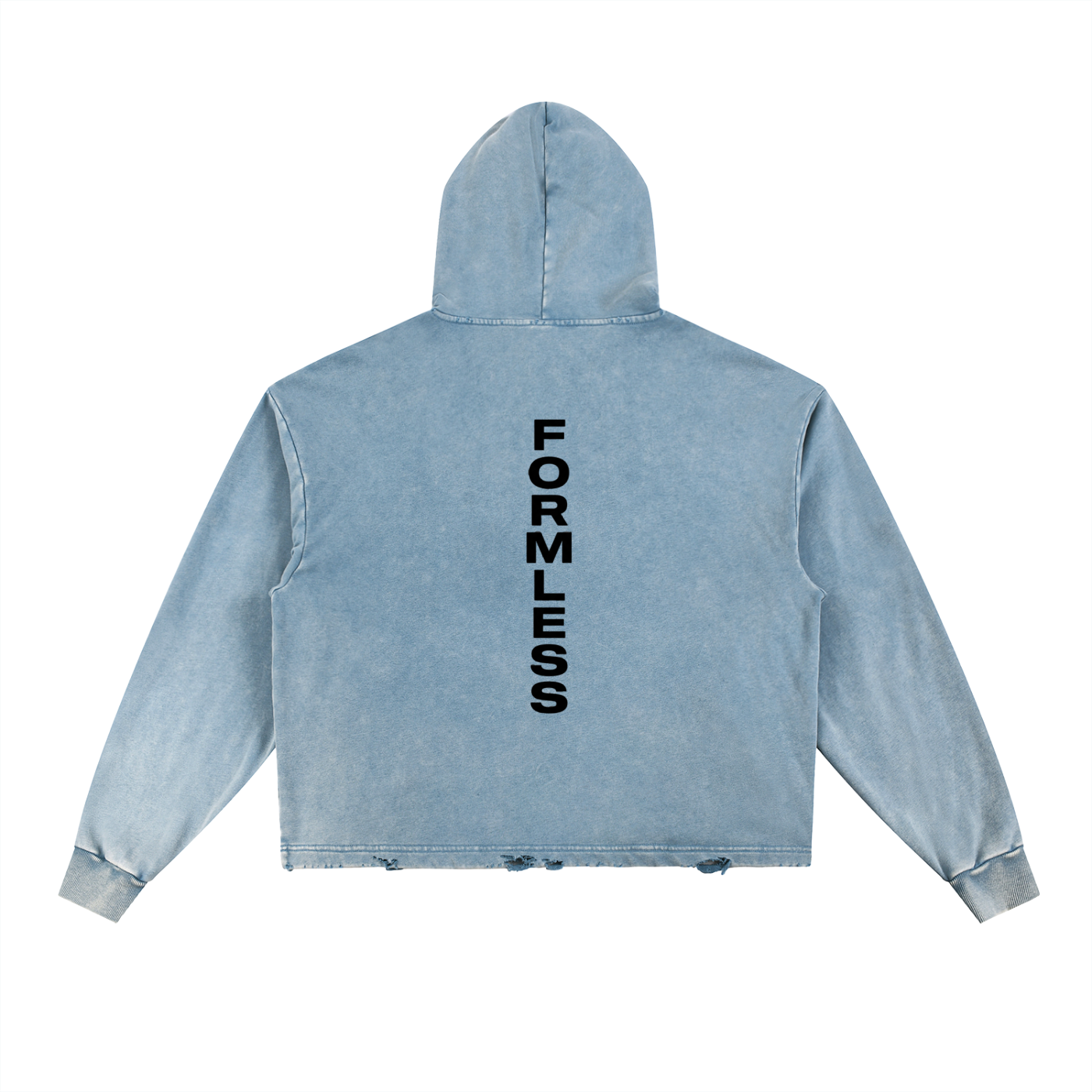 FORMLESS — Frayed Hem Hoodie