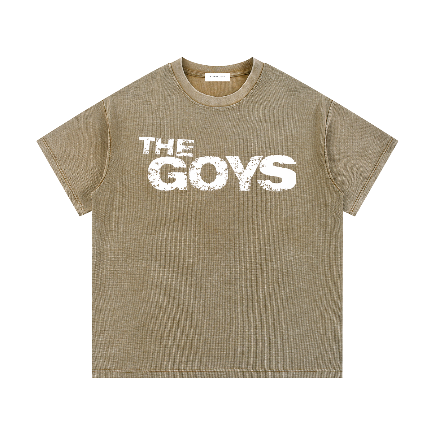 THE GOYS - Washed Waffle Knit T-Shirt